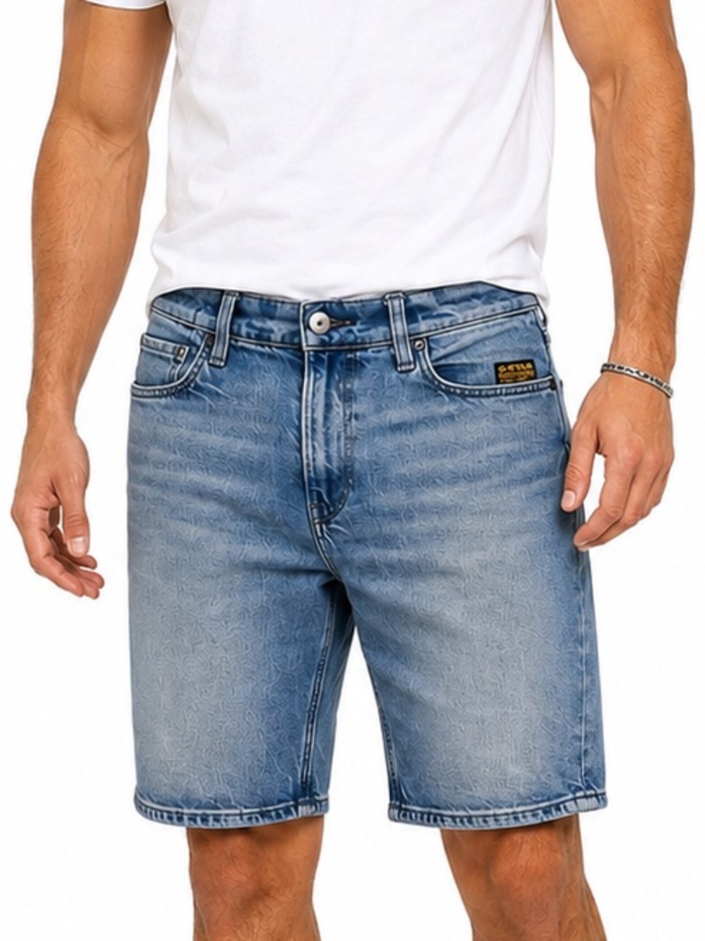 G-Star RAW Mosa Light Wash Denim Jean Shorts Men's Size 30